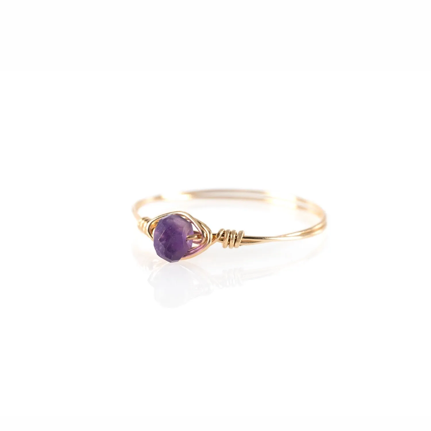 Amethyst Dainty Ring