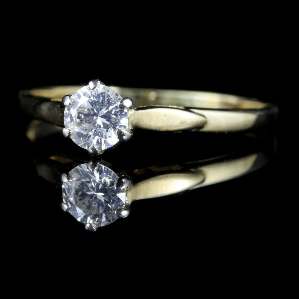 Antique Victorian Diamond Solitaire Ring Circa 1900