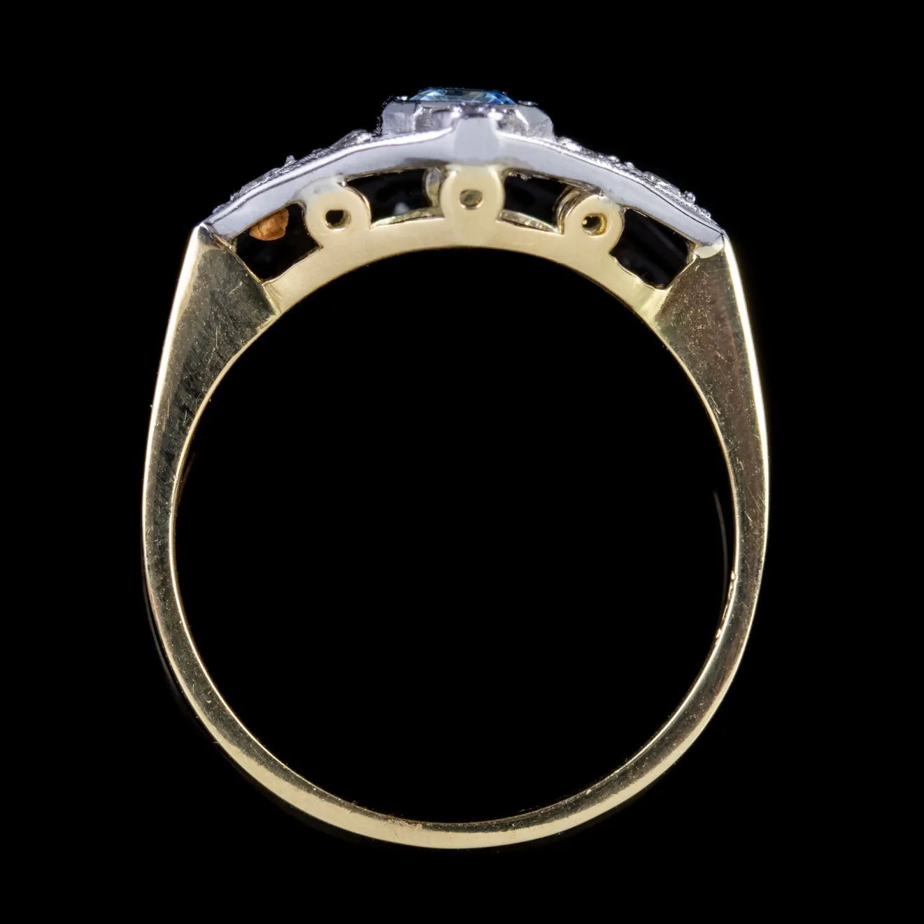 Aquamarine Diamond Ring 18Ct Gold 0.65Ct Aqua