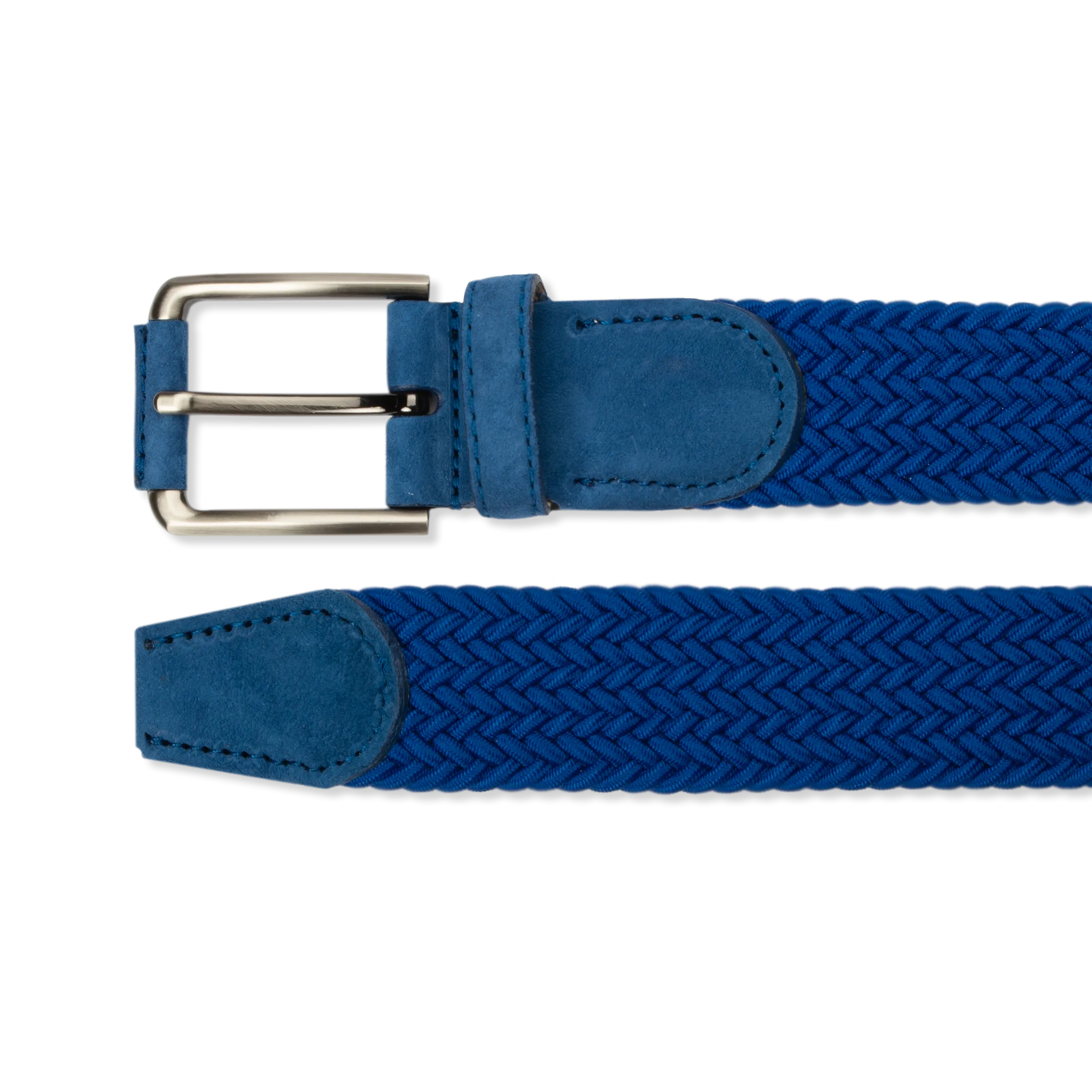 Braided Belt - Royal Blue Suede