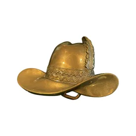 Brass Cowboy Hat Buckle