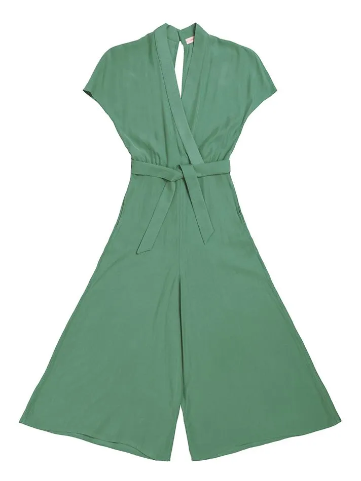 Budapest Lucky Green Kimono Jumpsuit