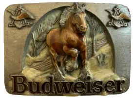 Budweiser Brown Horse Belt Buckle