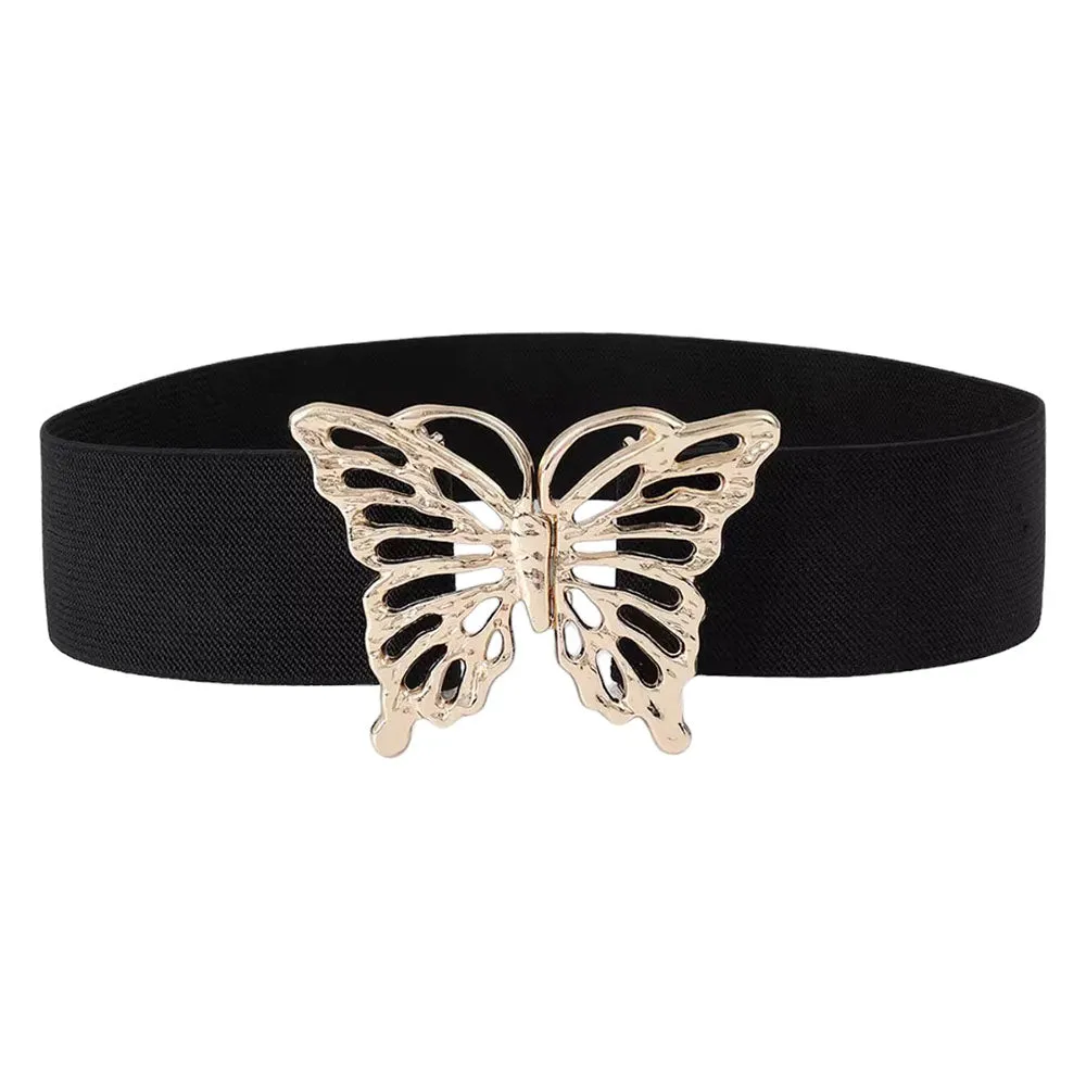 Butterfly Buckle Elastic Belt