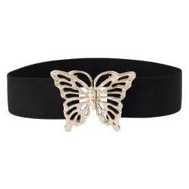 Butterfly Buckle Elastic Belt