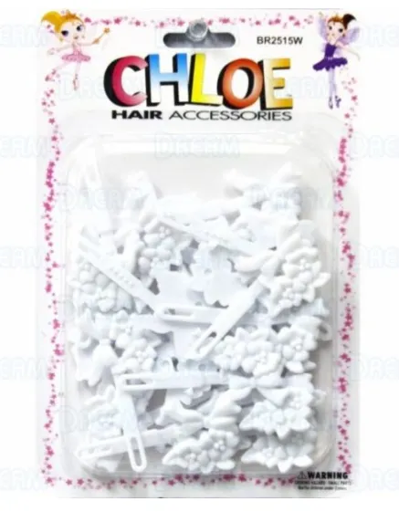 CHLOE BARRETTES RIBBON  24PCS