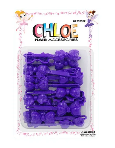 CHLOE BARRETTES RIBBON  24PCS