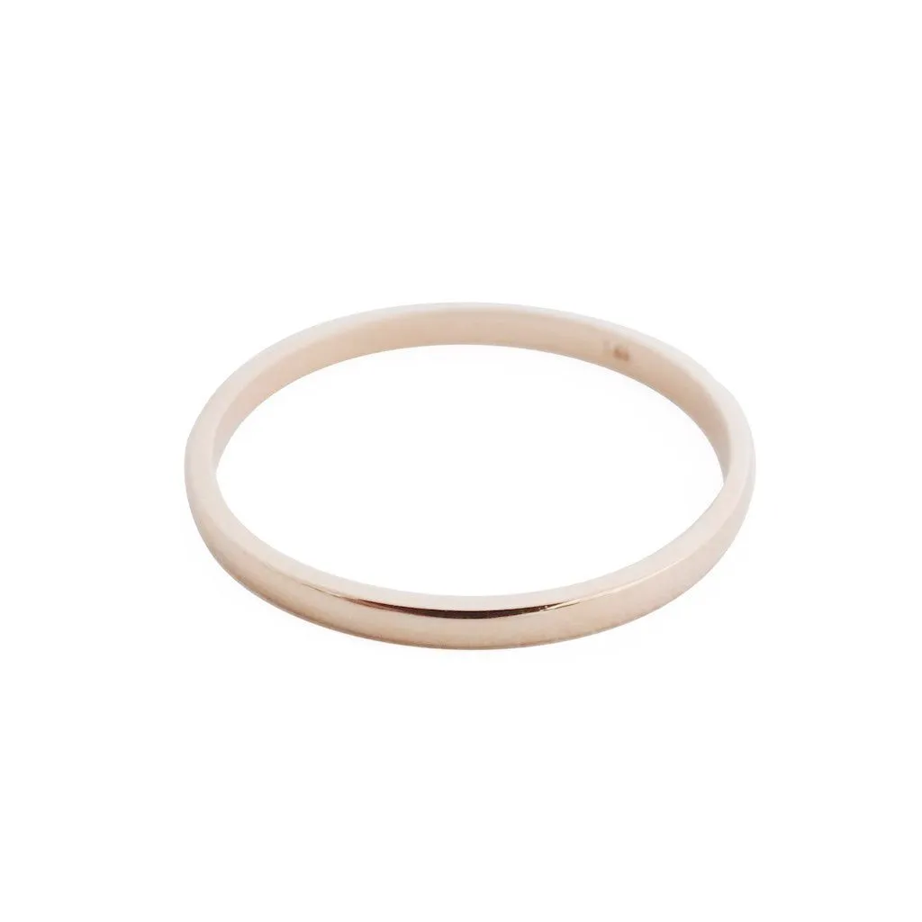 Classic Stacking Ring, 14k Gold