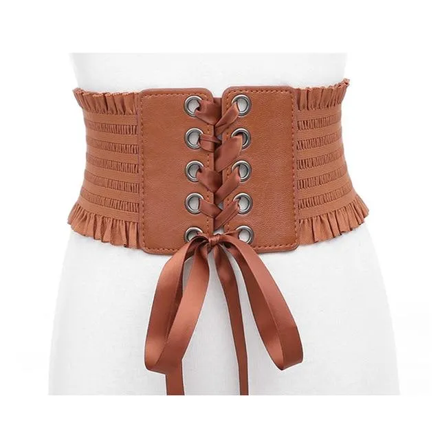 Corset Tassels Elastic Belt