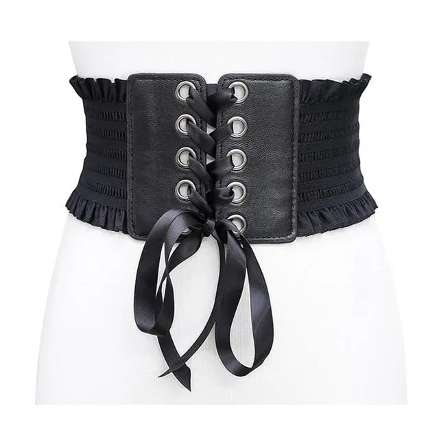 Corset Tassels Elastic Belt