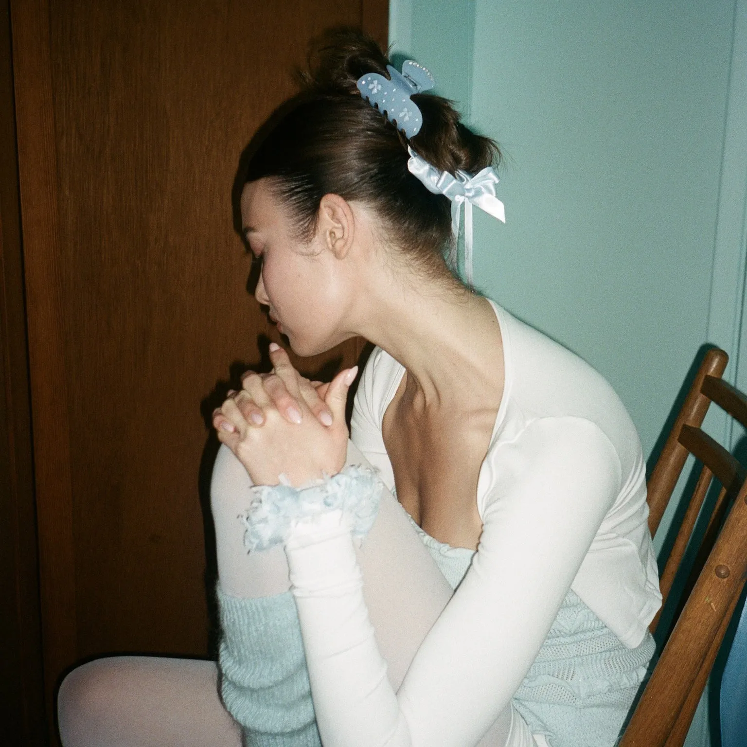 Darling Scrunchie in Baby Blue