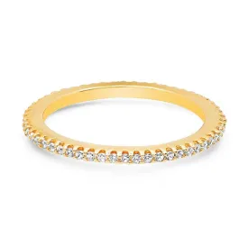 ETERNITY RING WHITE, GOLD