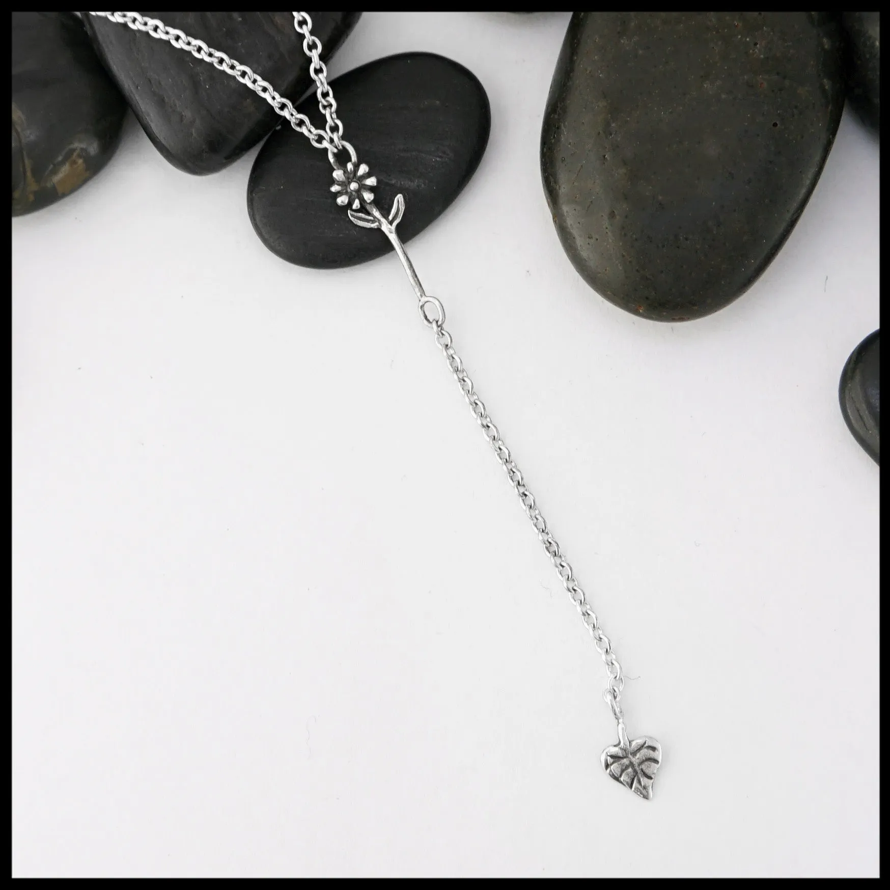 Flower Lariat Necklace