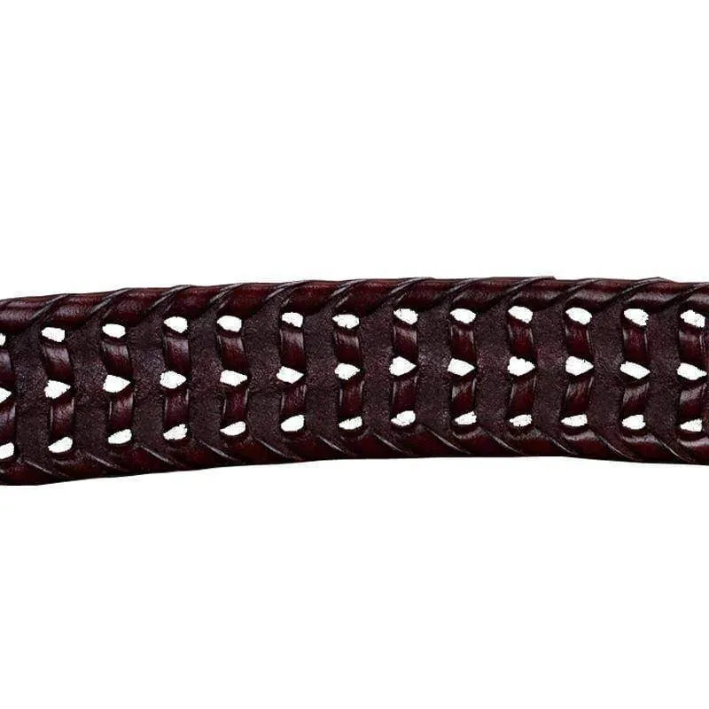 Genuine Cow leather Woman Braided belts width 2.5cm