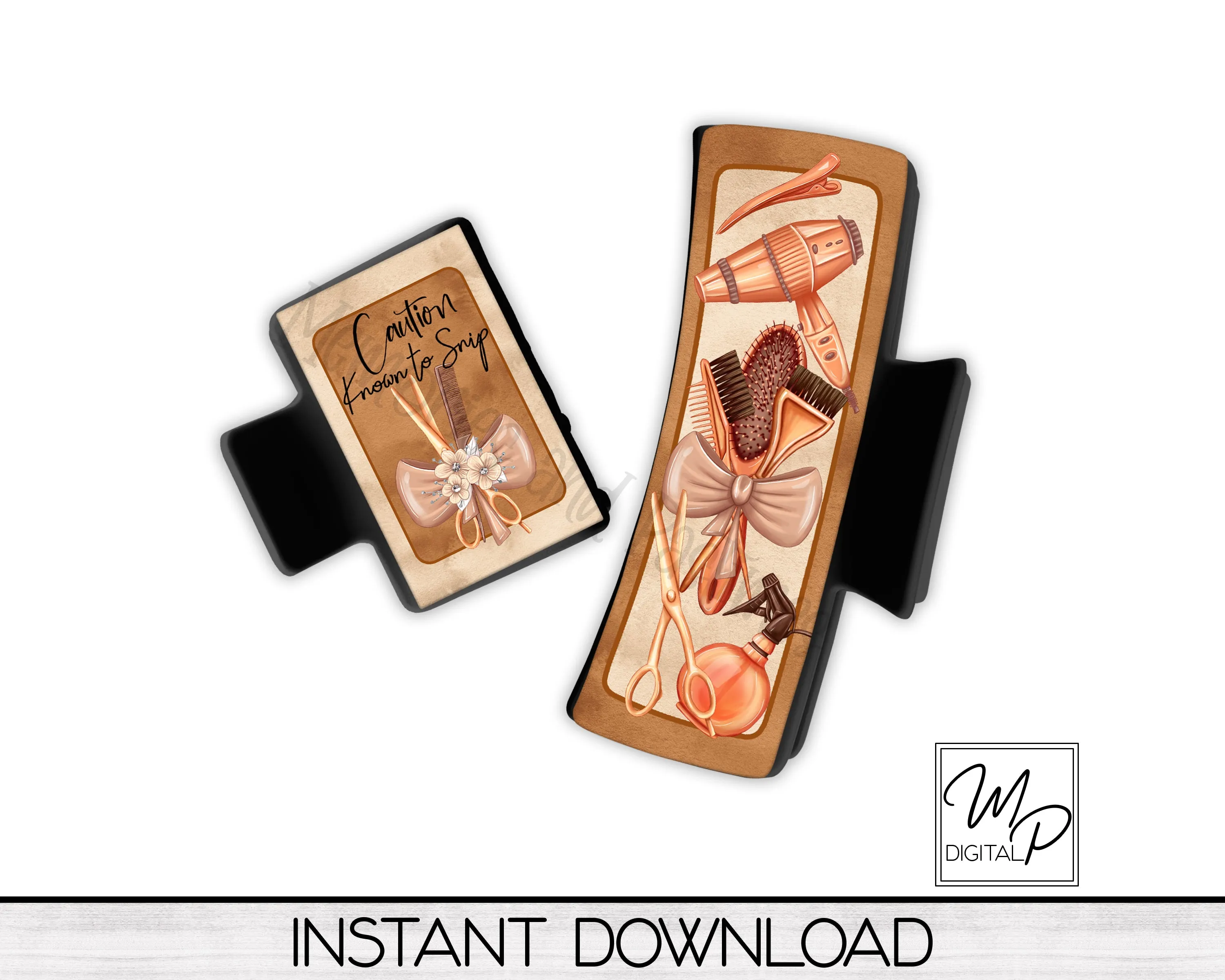 Hair Stylist Hair Clip PNG Sublimation Design, Digital Download