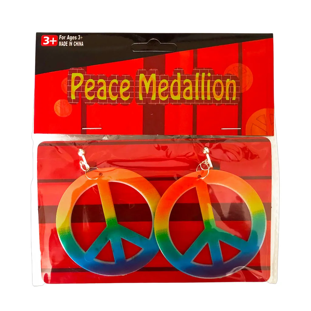 Hippie Rainbow Peace Earings