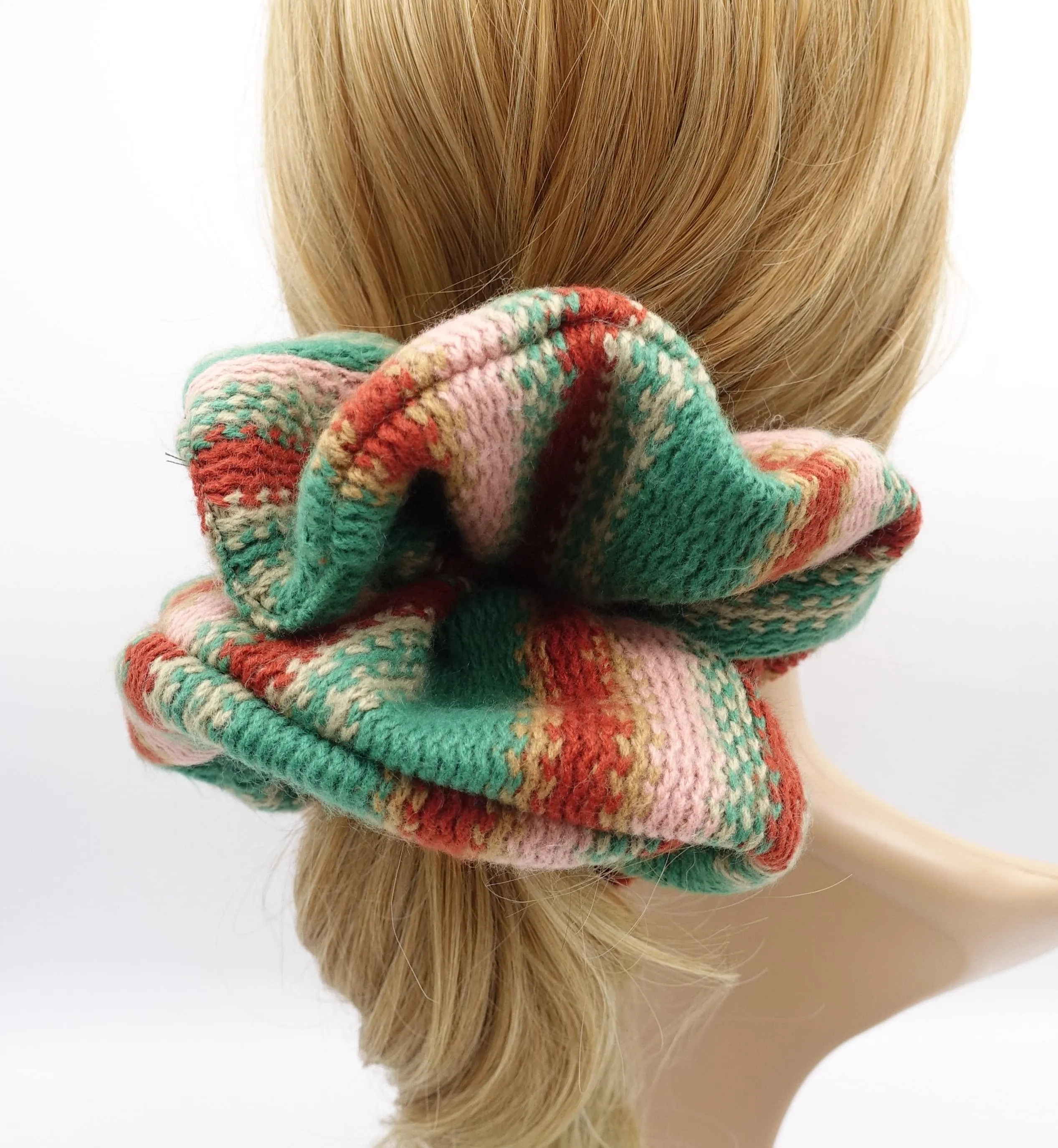 knit scrunchies, oversized scrunchies for women