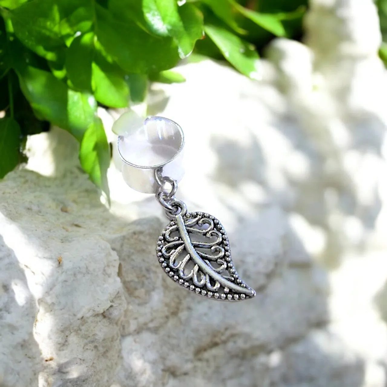 Leaf ear cuff, Silver