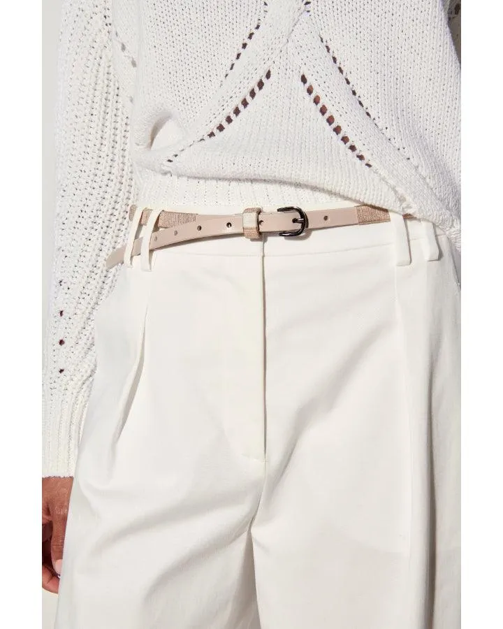 Luisa Cerano Narrow 2 Tone Belt