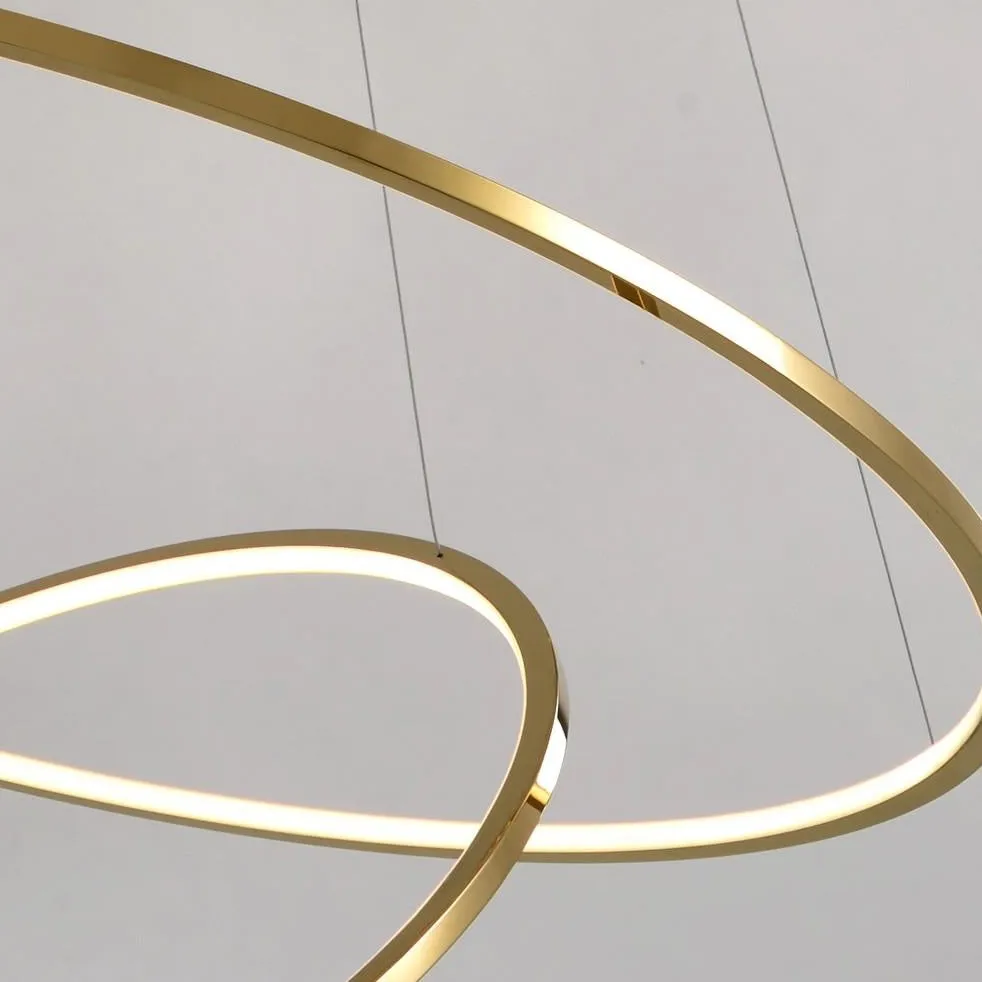 Minimalist LED Light Rings Chandelier