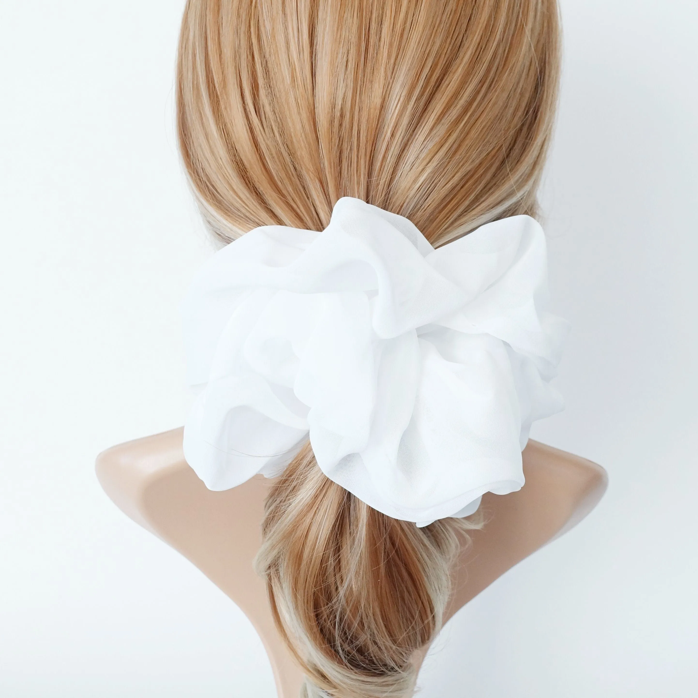 oversized chiffon scrunchies large hair elastic scrunchie women hair accessory