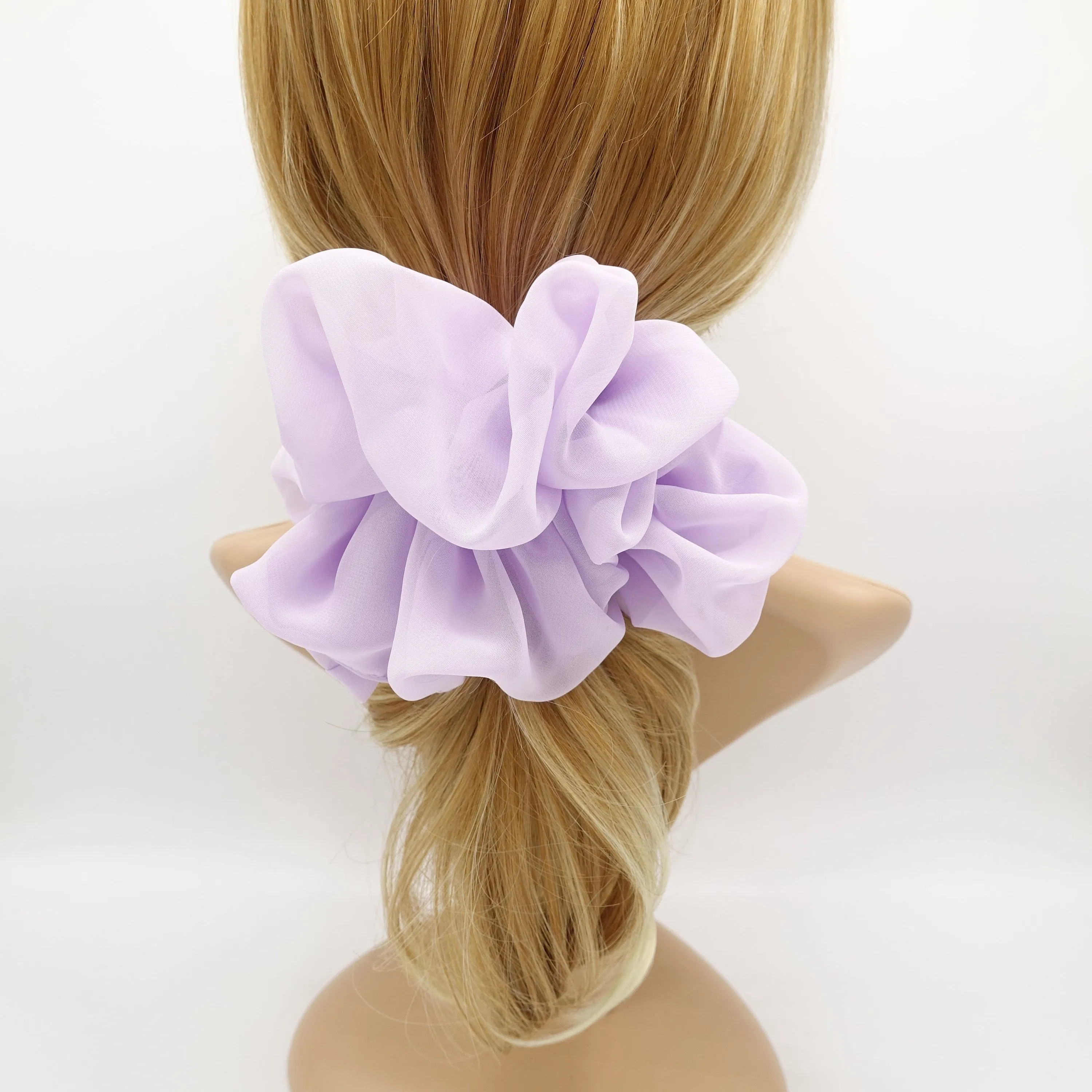 oversized chiffon scrunchies large hair elastic scrunchie women hair accessory