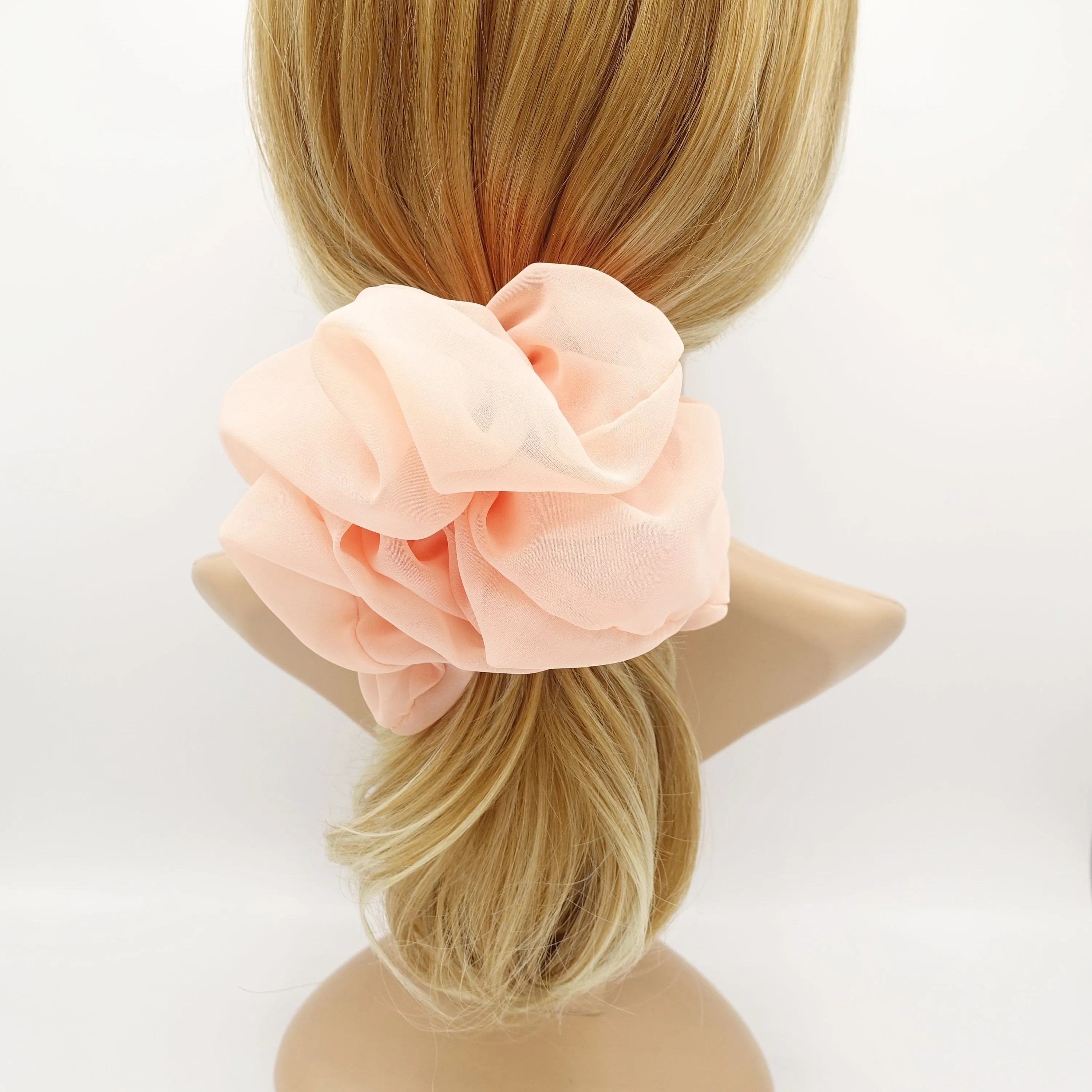 oversized chiffon scrunchies large hair elastic scrunchie women hair accessory