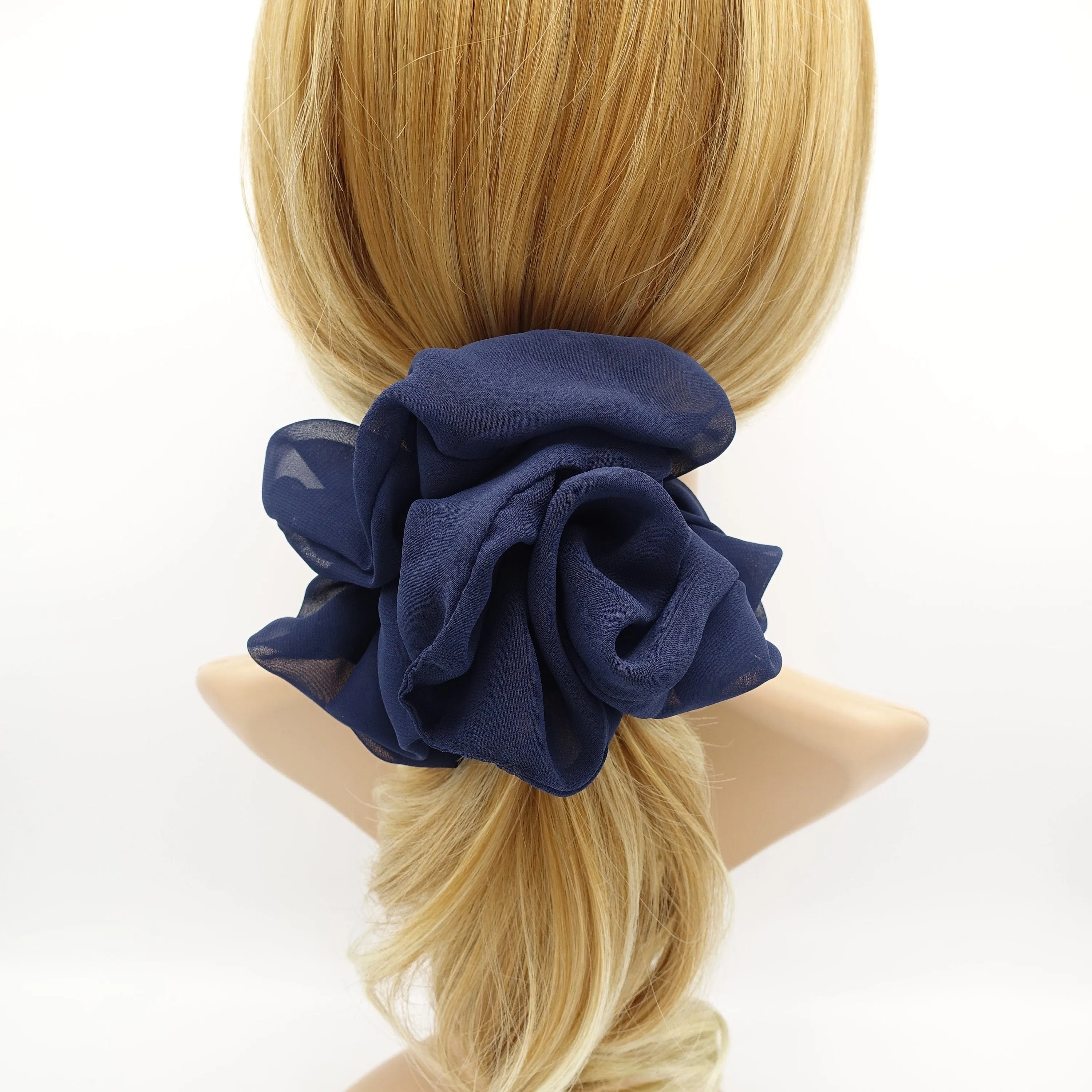 oversized chiffon scrunchies large hair elastic scrunchie women hair accessory