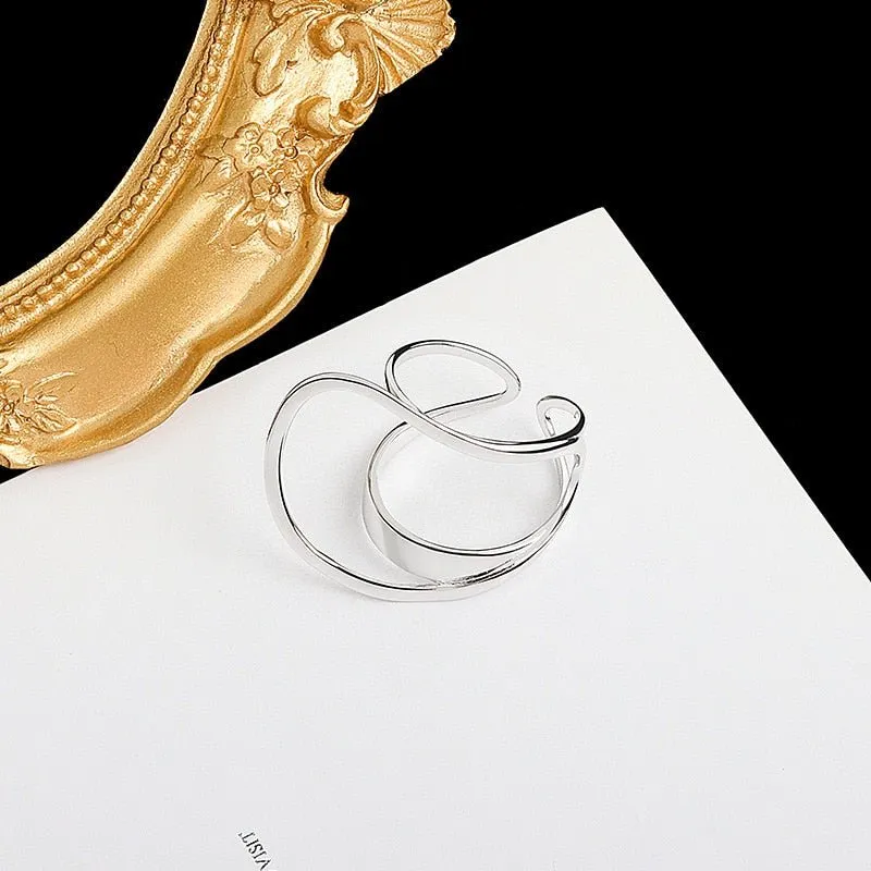 Pre Order:  Glossy Swirl Resizable Ring