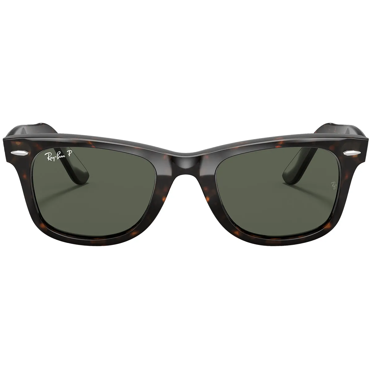 Ray-Ban Original Wayfarer Classic Polarized Sunglasses - Polished Tortoise/Green