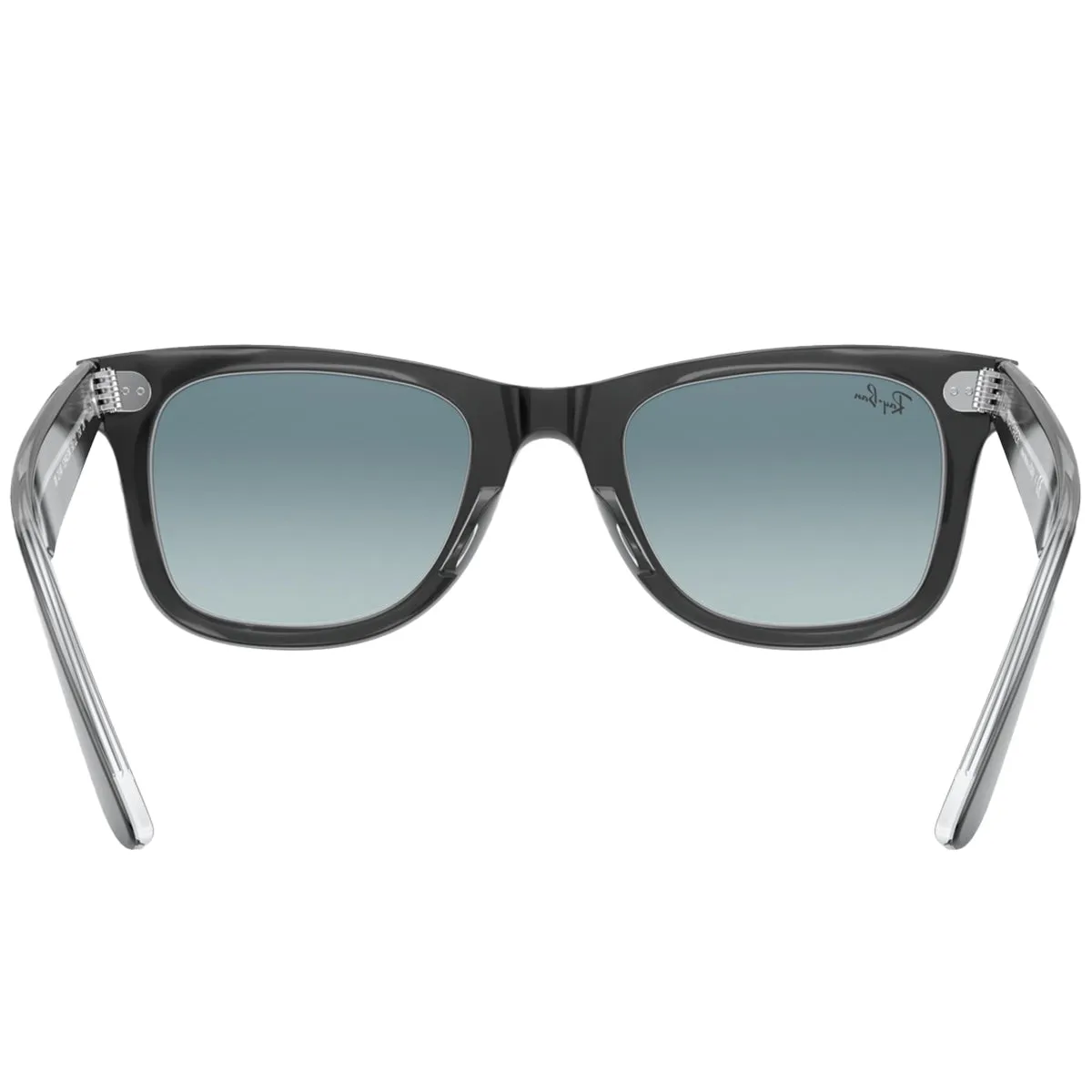 Ray-Ban Original Wayfarer Classic Sunglasses - Polished Black On Transparent/Blue