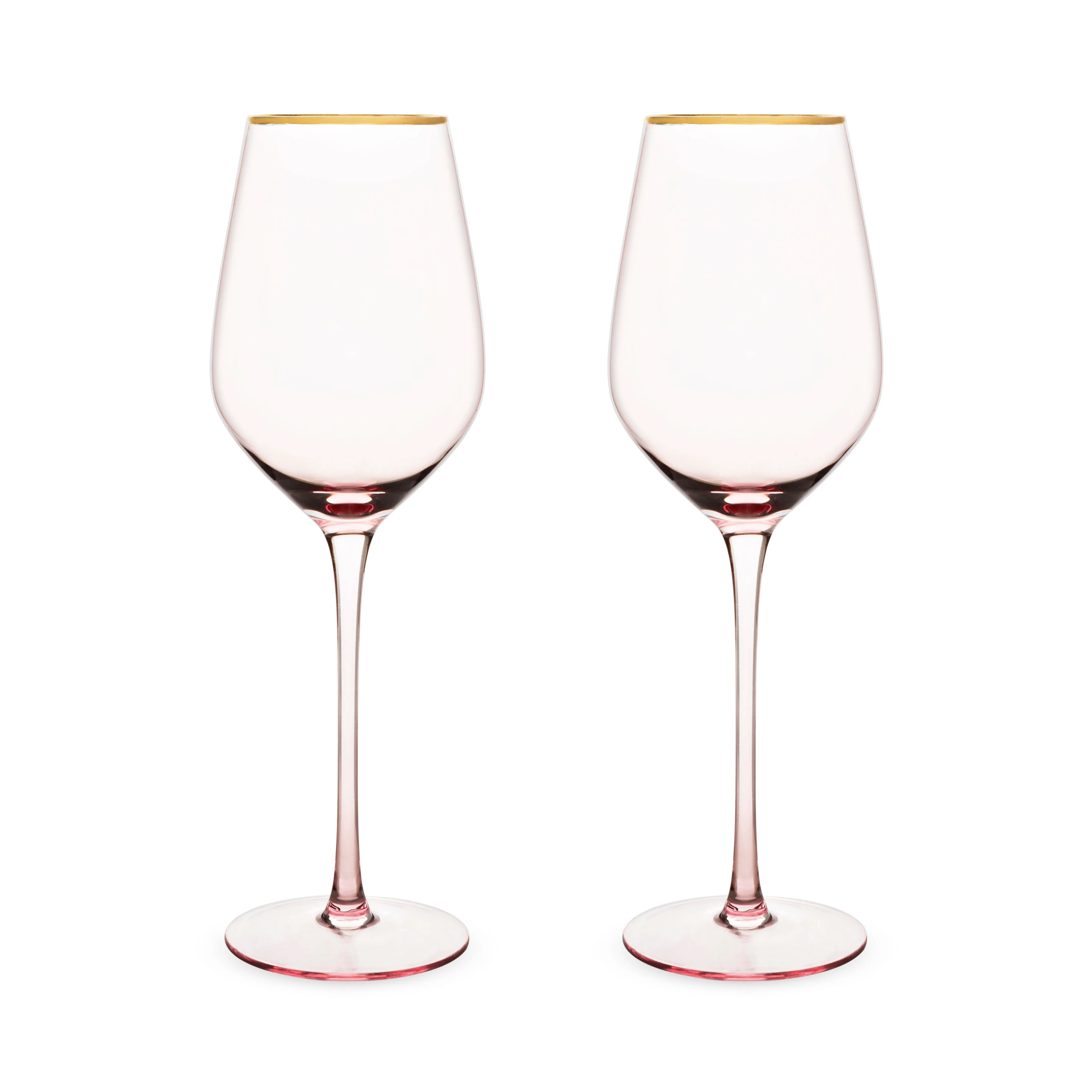 Rose Crystal White Wine Glass Set