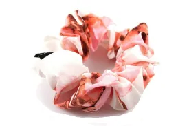 Roze bloemen scrunchie