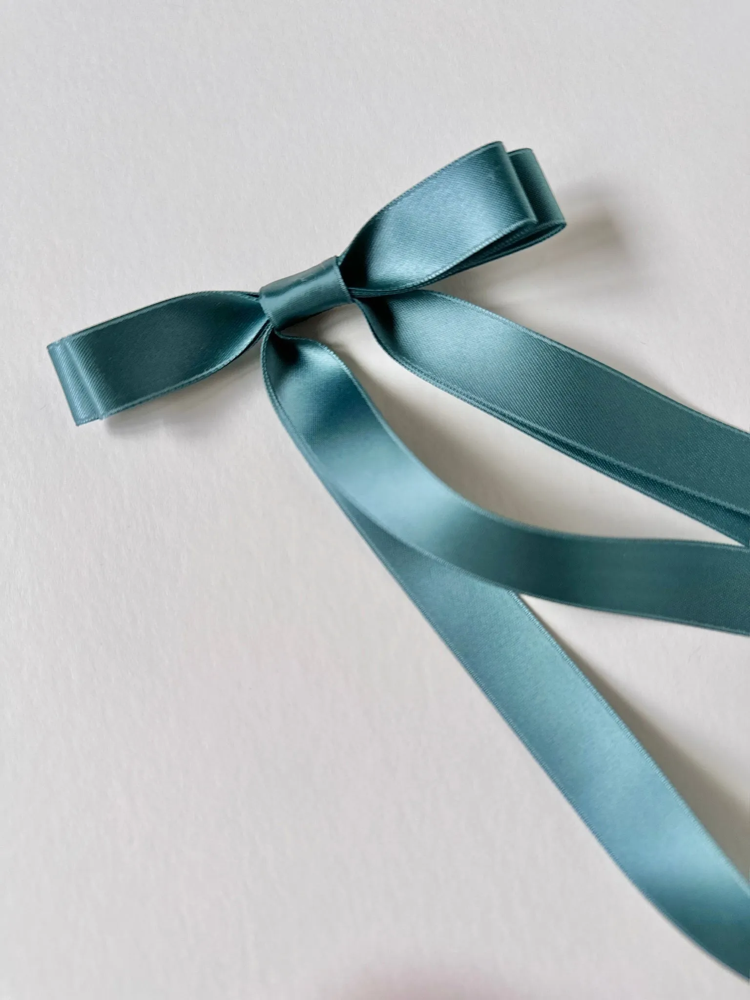 Satin Skinny Long Bow | Bridesmaid Bows | Multiple Colors | Luxury Designer Hair Accessories | Made to Order