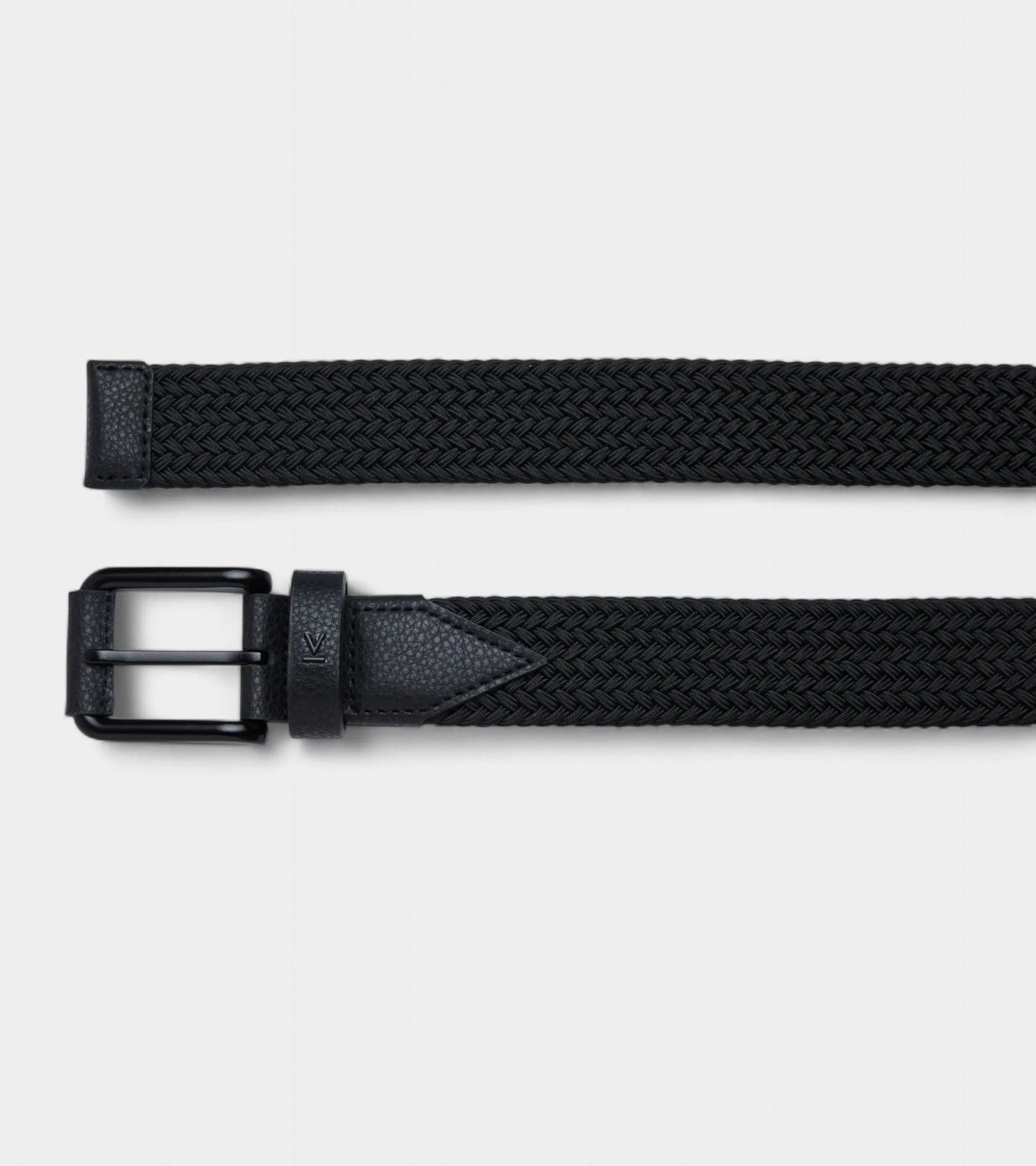 Seb Vegan Bio-Based Bamboo Braided Belt | Black