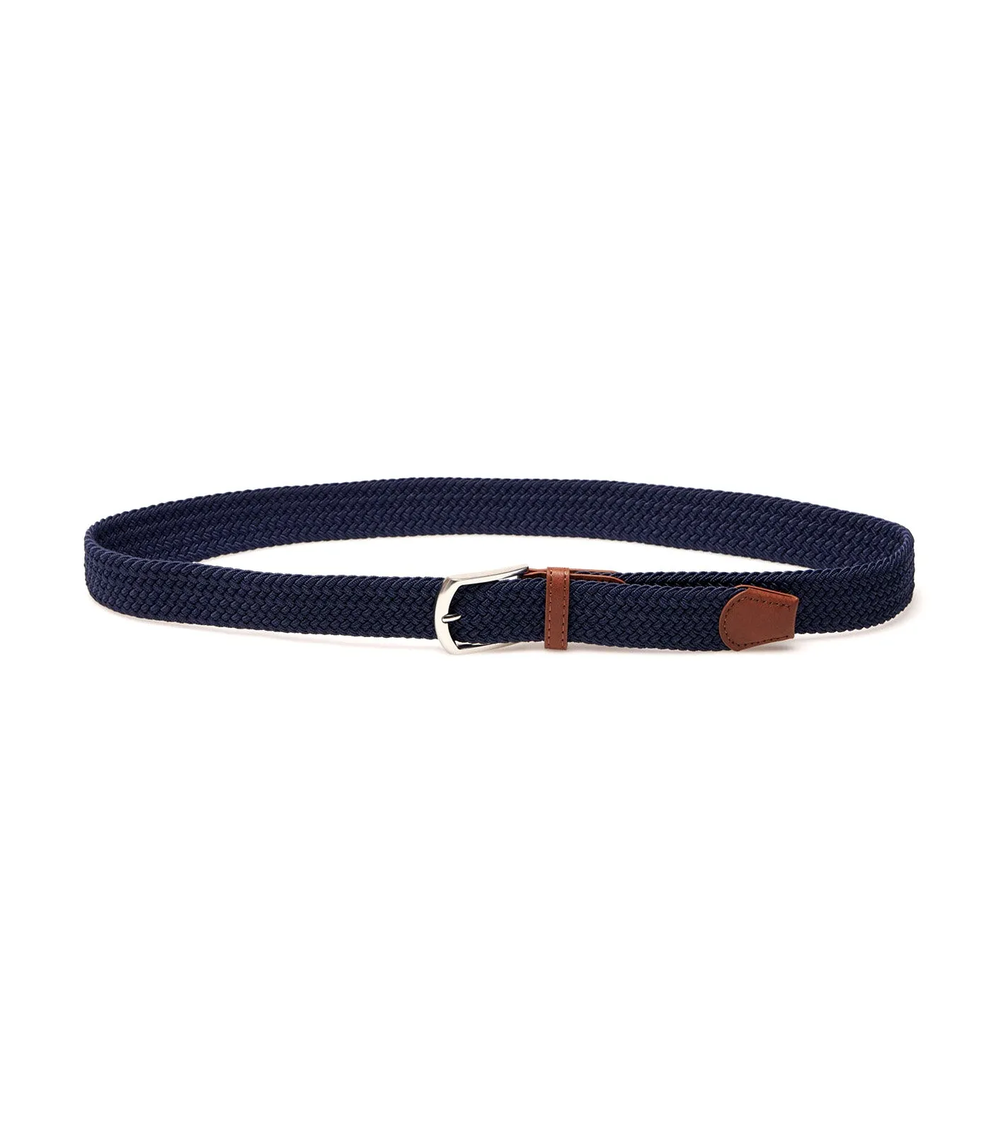 Single-Color Centered Belt Navy