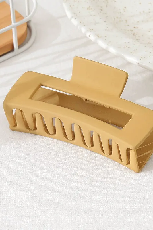 Solid Rectangular Hair Claw