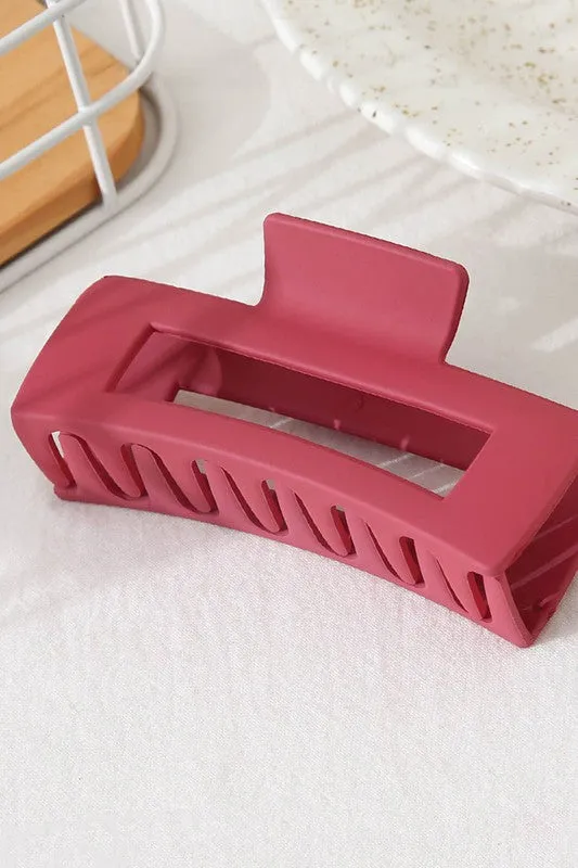 Solid Rectangular Hair Claw