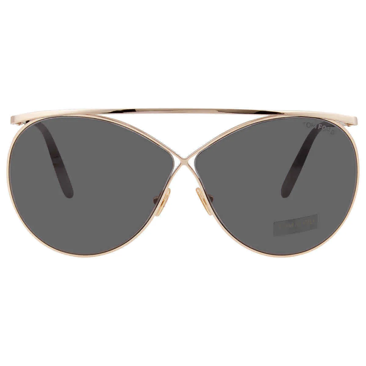 Tom Ford Shiny Rose Gold / Smoke Women's Sunglasses