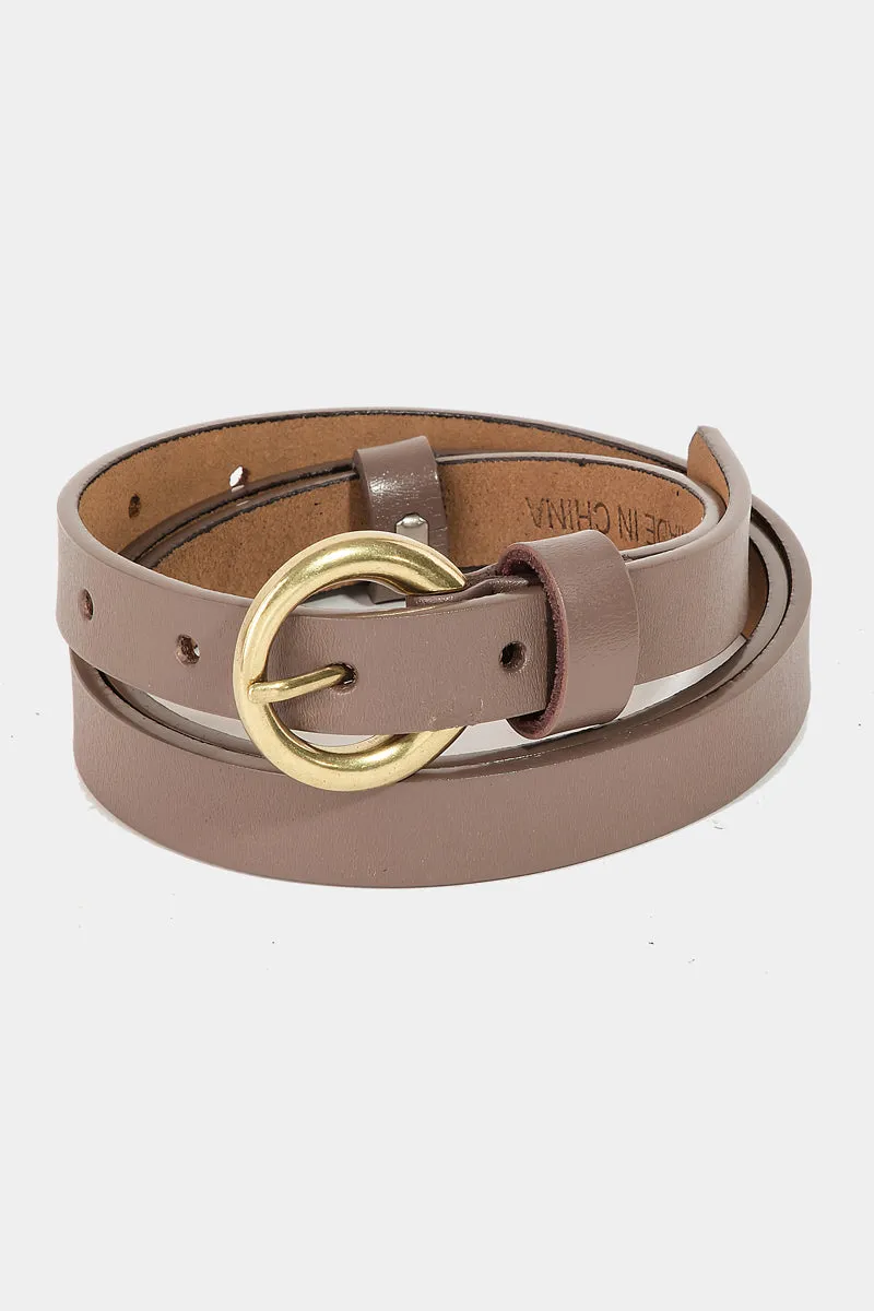 Vegan Leather Belts with Buckle