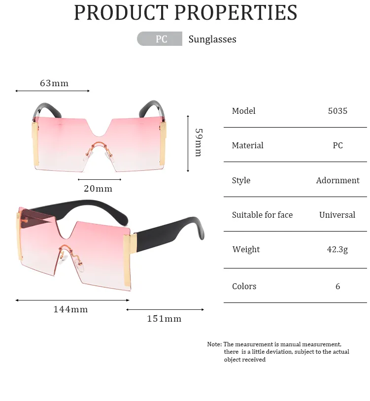 Women's Oversized Square Frame Sunglasses